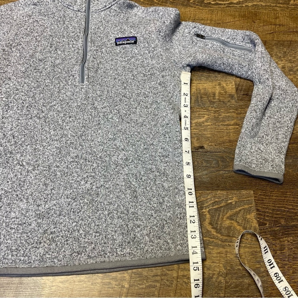 Patagonia Better Sweater Fleece 1/4 Zip Pullover Women's Small Gray Jacket Top - Picture 4 of 10